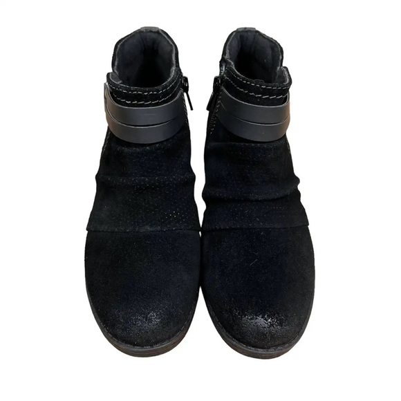 New! Earth Origins Oakland Odel Suede Zipper Ankle Boot black - Picture 7 of 13